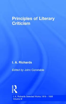 Constable / Richards | Principles of Literary Criticism V3 | Buch | 978-0-415-21734-7 | sack.de