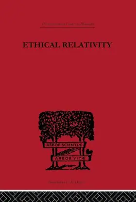 Westermarck |  Ethical Relativity | Buch |  Sack Fachmedien
