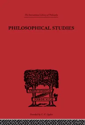 Moore |  Philosophical Studies | Buch |  Sack Fachmedien