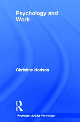 Hodson |  Psychology and Work | Buch |  Sack Fachmedien