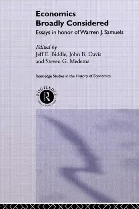 Biddle / Davis / Medema |  Economics Broadly Considered | Buch |  Sack Fachmedien