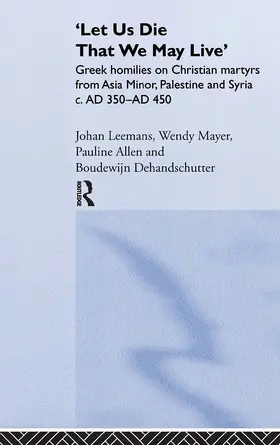 Allen / Dehandschutter / Leemans | 'Let us die that we may live' | Buch | 978-0-415-24041-3 | www.sack.de