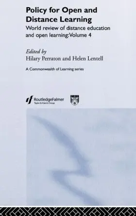 Lentell / Perraton |  Policy for Open and Distance Learning | Buch |  Sack Fachmedien
