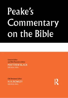 Black / Rowley |  Peake's Commentary on the Bible | Buch |  Sack Fachmedien