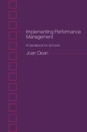 Dean |  Implementing Performance Management | Buch |  Sack Fachmedien
