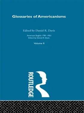 Davis |  Glossaries Of Americanisms | Buch |  Sack Fachmedien