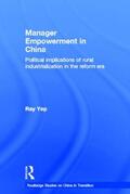 Yep |  Manager Empowerment in China | Buch |  Sack Fachmedien