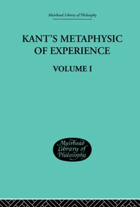 Paton |  Kant's Metaphysic of Experience | Buch |  Sack Fachmedien