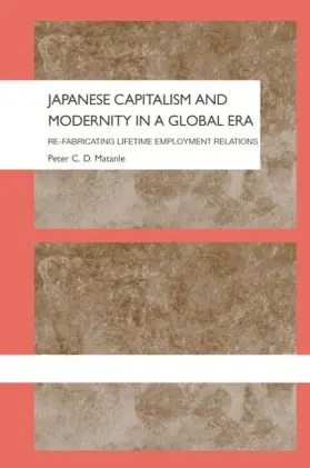 Matanle |  Japanese Capitalism and Modernity in a Global Era | Buch |  Sack Fachmedien