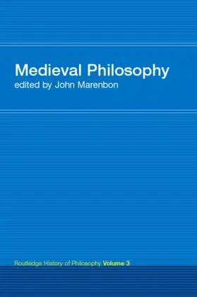 Marenbon |  Routledge History of Philosophy Volume III | Buch |  Sack Fachmedien
