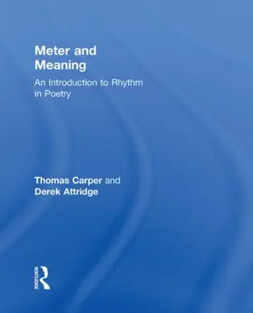 Carper / Attridge |  Meter and Meaning | Buch |  Sack Fachmedien
