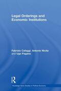 Cafaggi / Nicita / Pagano |  Legal Orderings and Economic Institutions | Buch |  Sack Fachmedien