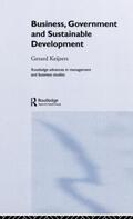 Keijzers |  Business, Government and Sustainable Development | Buch |  Sack Fachmedien