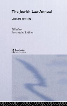 Lifshitz | The Jewish Law Annual Volume 15 | Buch | 978-0-415-34004-5 | sack.de
