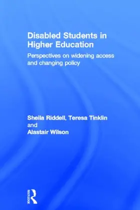 Riddell / Tinklin / Wilson |  Disabled Students in Higher Education | Buch |  Sack Fachmedien