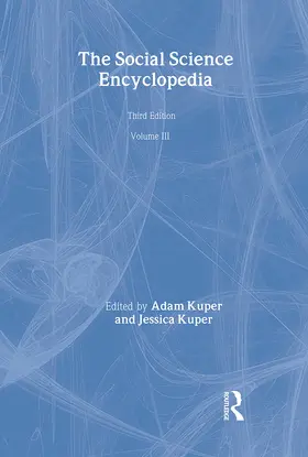 Kuper |  The Social Science Encyclopedia | Buch |  Sack Fachmedien