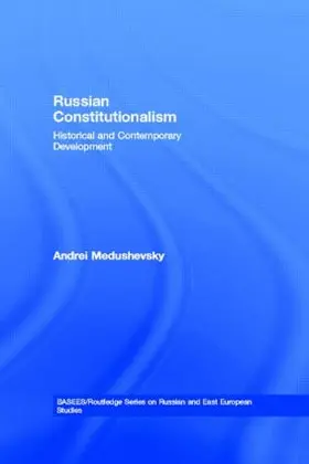 Medushevsky |  Russian Constitutionalism | Buch |  Sack Fachmedien