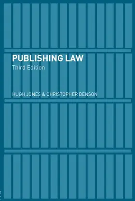 Benson / Jones |  Publishing Law | Buch |  Sack Fachmedien