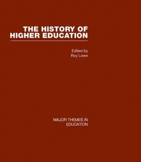 Lowe |  The History of Higher Education vol 2 | Buch |  Sack Fachmedien