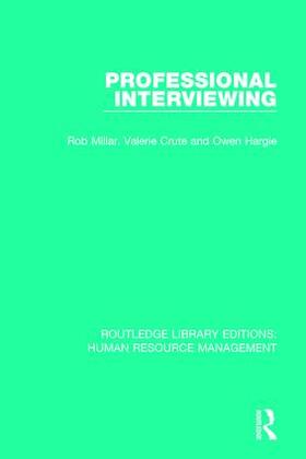 Millar / Crute / Hargie | Professional Interviewing | Buch | 978-0-415-38616-6 | sack.de