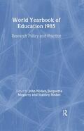 Nisbet / Megarry |  World Yearbook of Education 1985 | Buch |  Sack Fachmedien