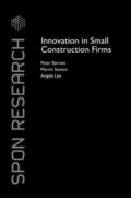 Barrett / Sexton / Lee |  Innovation in Small Construction Firms | Buch |  Sack Fachmedien