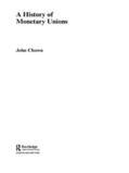 Chown |  A History of Monetary Unions | Buch |  Sack Fachmedien