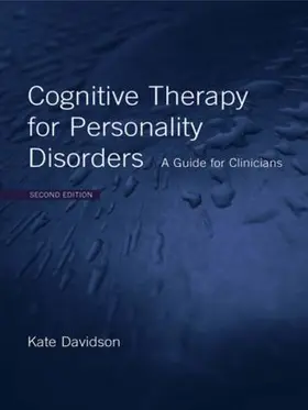 Davidson |  Cognitive Therapy for Personality Disorders | Buch |  Sack Fachmedien