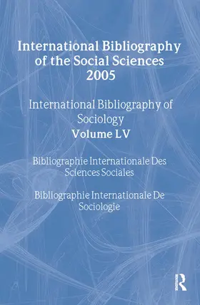  IBSS: Sociology: 2005 Vol.55 | Buch |  Sack Fachmedien