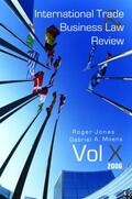 Moens / Jones |  International Trade and Business Law Review | Buch |  Sack Fachmedien
