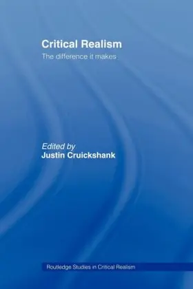 Cruickshank |  Critical Realism | Buch |  Sack Fachmedien