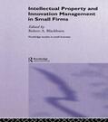 Blackburn |  Intellectual Property and Innovation Management in Small Firms | Buch |  Sack Fachmedien