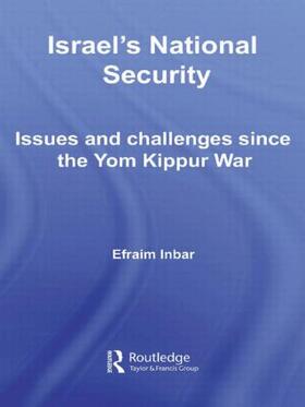 Inbar |  Israel's National Security | Buch |  Sack Fachmedien