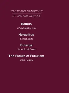 Barman |  Today and Tomorrow Volume 23 Art and Architecture | Buch |  Sack Fachmedien