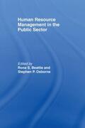 Beattie / Osborne |  Human Resource Management in the Public Sector | Buch |  Sack Fachmedien