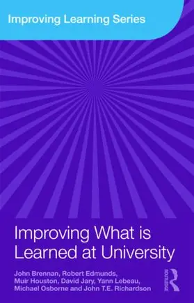 Brennan / Edmunds / Houston |  Improving What is Learned at University | Buch |  Sack Fachmedien