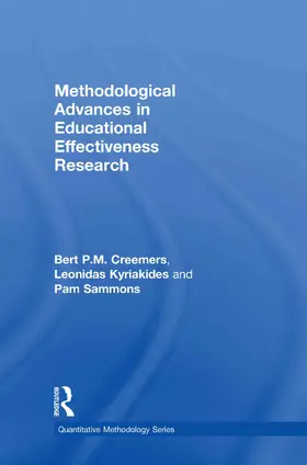 Creemers / Kyriakides / Sammons |  Methodological Advances in Educational Effectiveness Research | Buch |  Sack Fachmedien