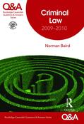 Baird |  Q&A Criminal Law 2009-2010 | Buch |  Sack Fachmedien