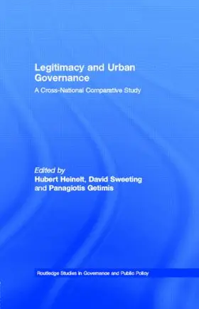 Heinelt / Sweeting / Getimis |  Legitimacy and Urban Governance | Buch |  Sack Fachmedien