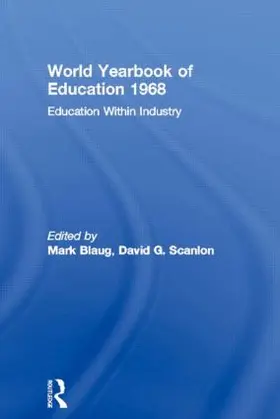 Blaug / Scanlon |  World Yearbook of Education 1968 | Buch |  Sack Fachmedien
