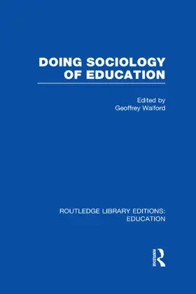 Walford |  Doing Sociology of Education (RLE Edu L) | Buch |  Sack Fachmedien