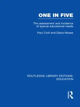 Croll / Moses |  One in Five (RLE Edu M) | Buch |  Sack Fachmedien