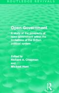 Chapman / Hunt |  Open Government | Buch |  Sack Fachmedien