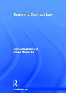 Monaghan |  Beginning Contract Law | Buch |  Sack Fachmedien