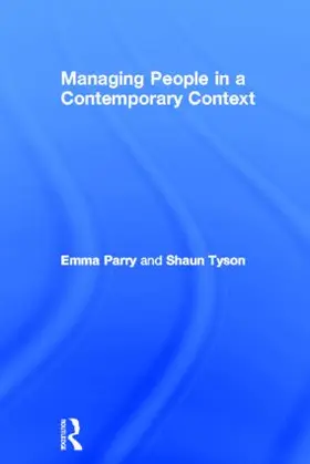 Parry / Tyson |  Managing People in a Contemporary Context | Buch |  Sack Fachmedien