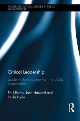 Evans / Hassard / Hyde | Critical Leadership | Buch | 978-0-415-53965-4 | sack.de