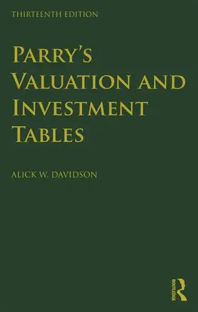 Davidson |  Parry's Valuation and Investment Tables | Buch |  Sack Fachmedien