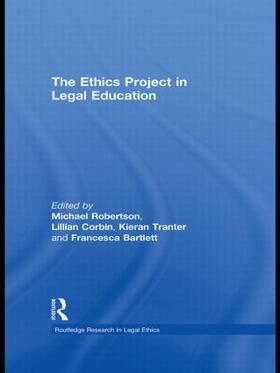 Robertson / Corbin / Tranter | The Ethics Project in Legal Education | Buch | sack.de