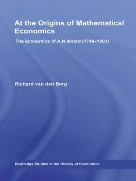 Berg |  At the Origins of Mathematical Economics | Buch |  Sack Fachmedien