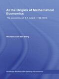 Berg |  At the Origins of Mathematical Economics | Buch |  Sack Fachmedien